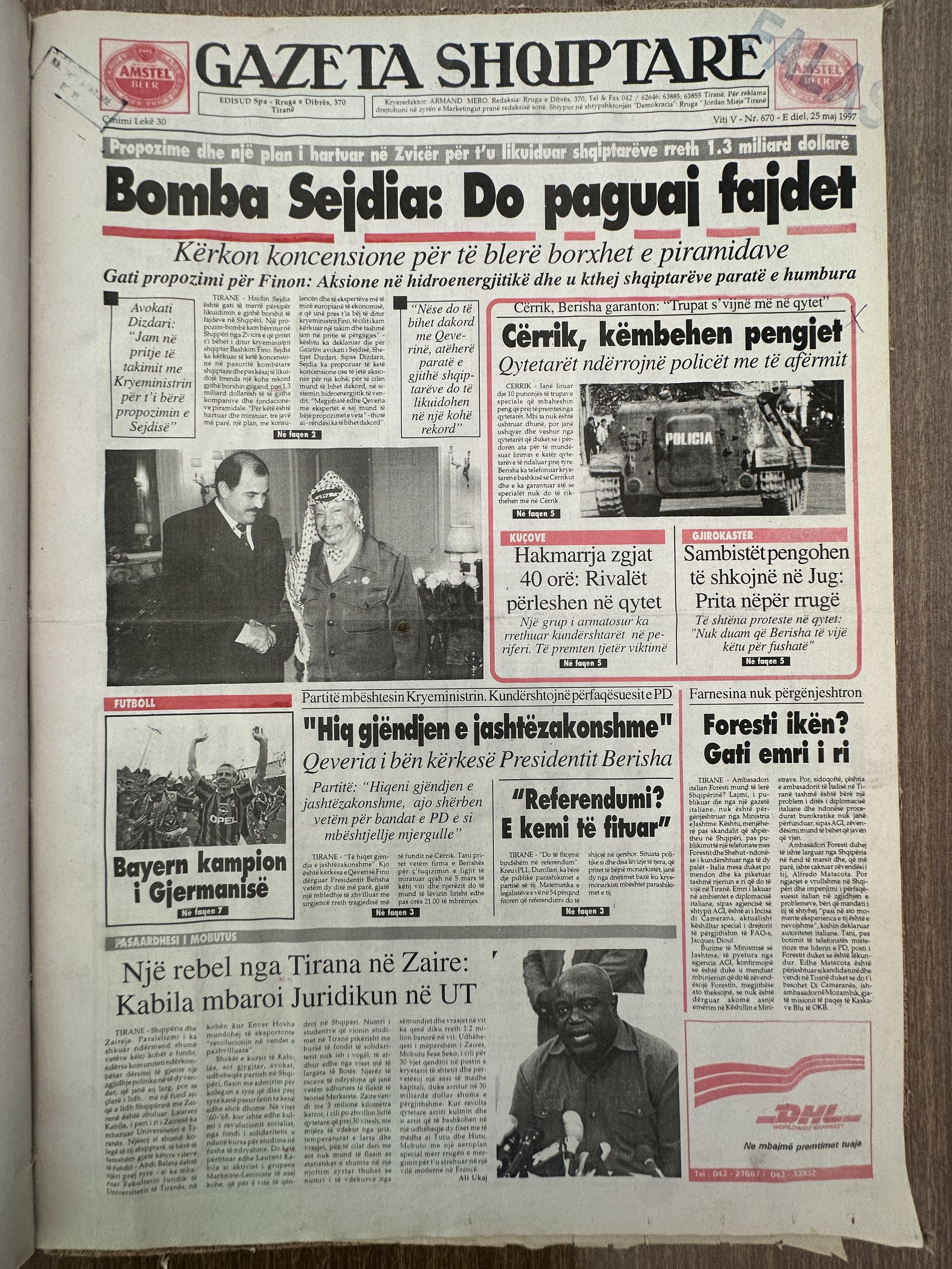 Gazeta Shqiptare 1997-05-25